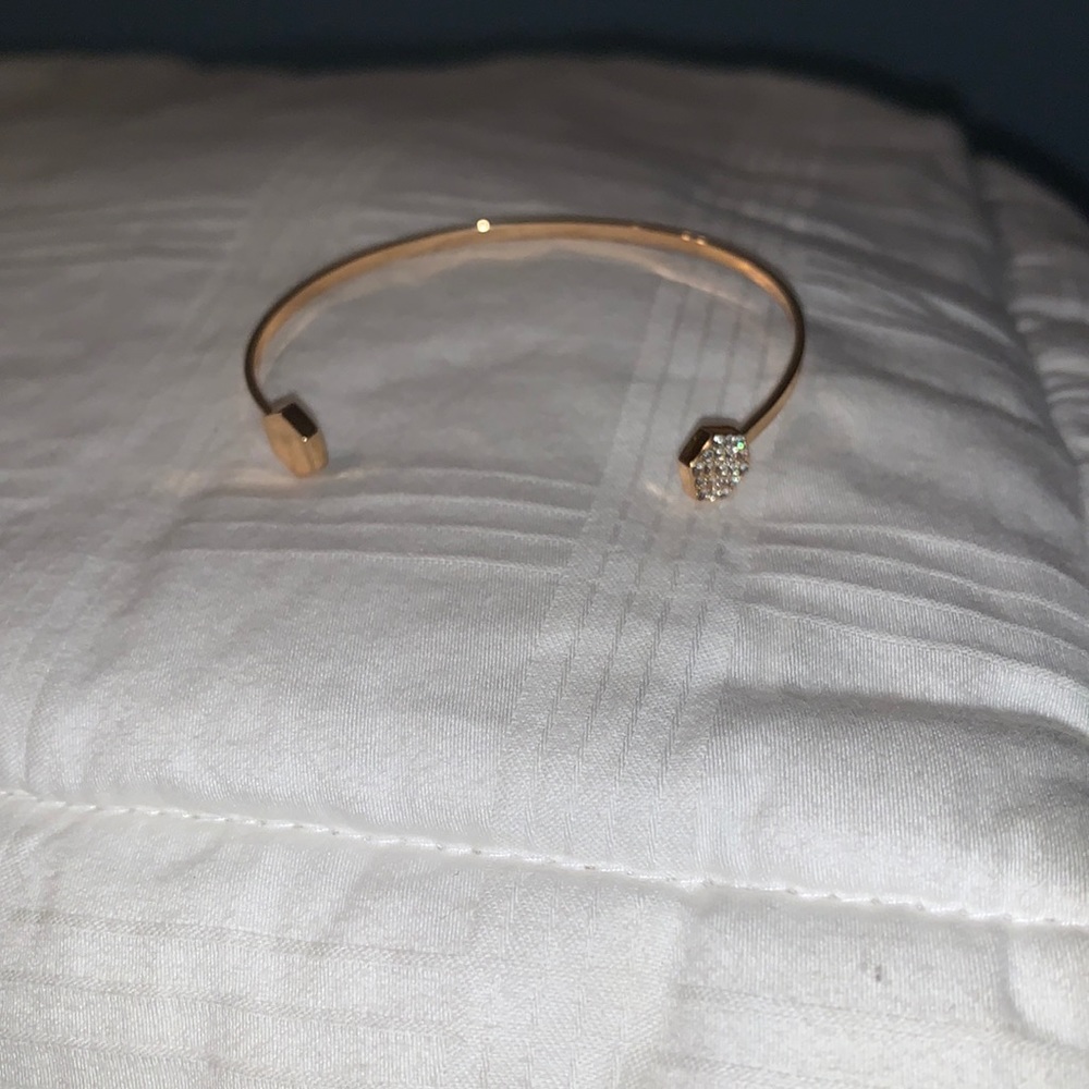 Boutique - Cuff Bracelet with Clear Stone Appliqué’s